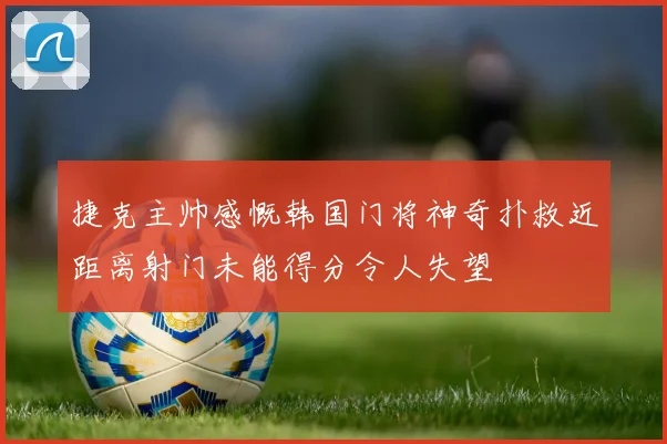 捷克主帅感慨韩国门将神奇扑救近距离射门未能得分令人失望